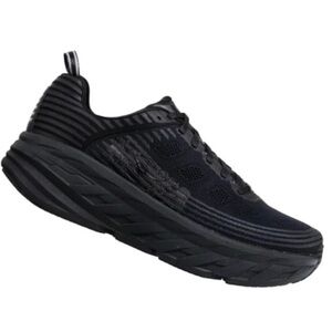 Hoka One One All-Black Athletic Sneakers BONDI 6